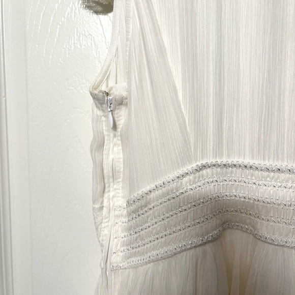 NWOT White beaded mini dress - Picture 4 of 5